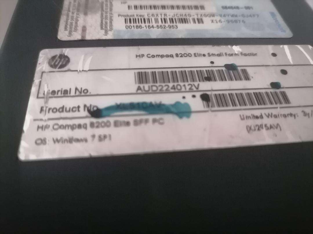*i5 HP COMPAQ 8200 ELITE SMALL FORM FACTOR PC,1TB HDD*POWERS ON NOT TESTED**