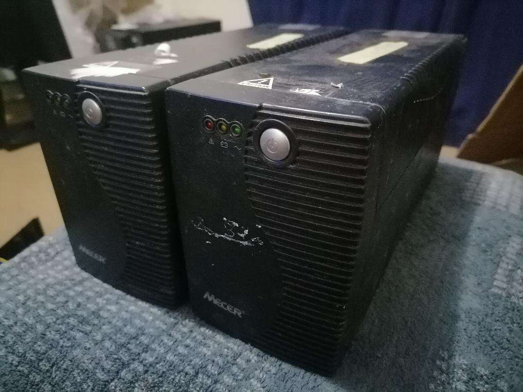 **2 X MECER 650VA UPS \TESTED WORKING*BATTERIES NOT INCL: ONE BID FOR BOTH