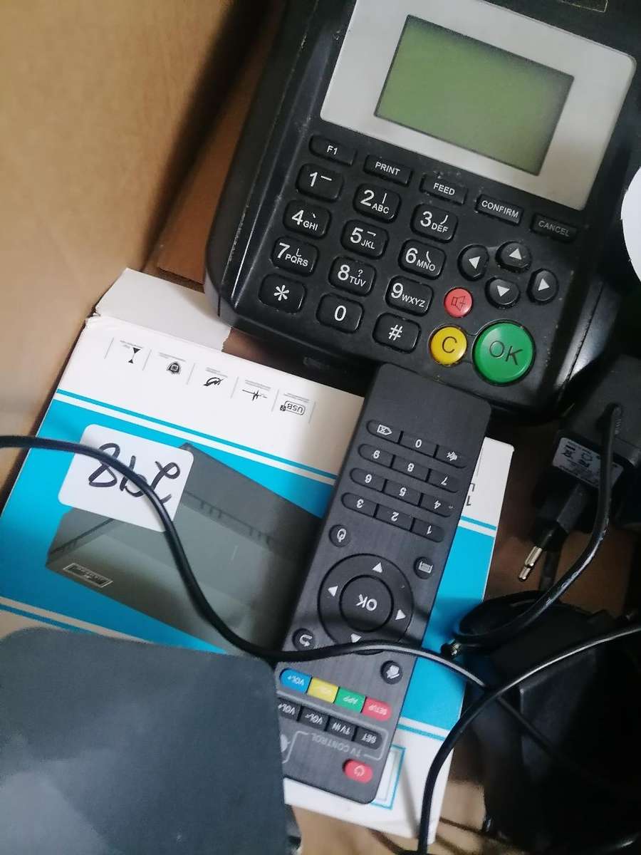 *LOT OF electronics*smart tv box,ups batteries,vga converters,ups,dimmer switch etc*sold as is