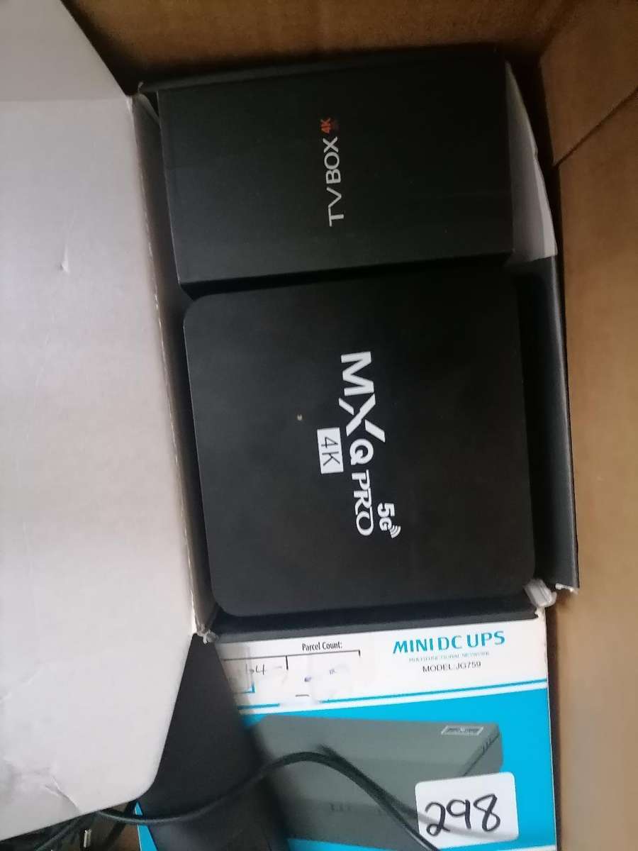 *LOT OF electronics*smart tv box,ups batteries,vga converters,ups,dimmer switch etc*sold as is