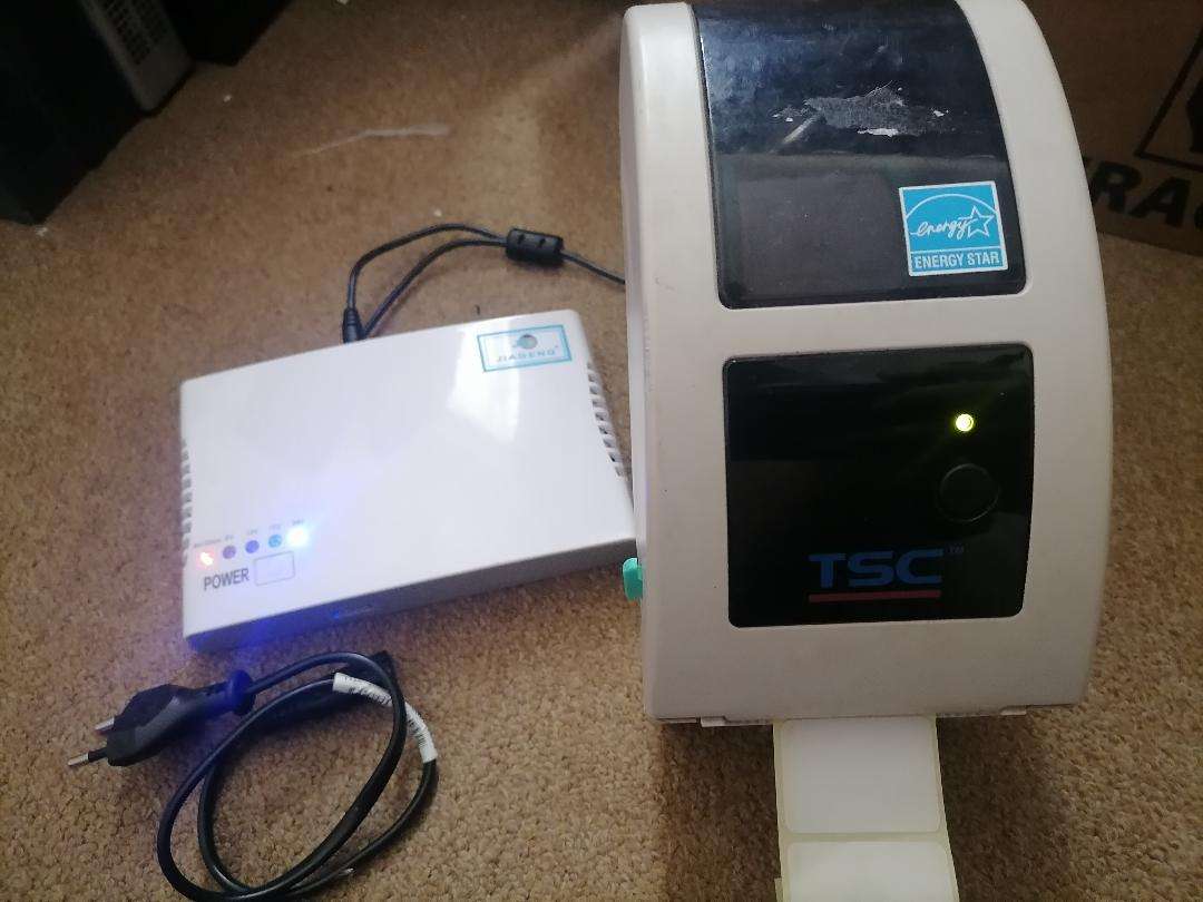 TSC BARCODE/LABEL PRINTER WITH MINI UPS POWER BANK*RETAILS FOR OVER R5000*