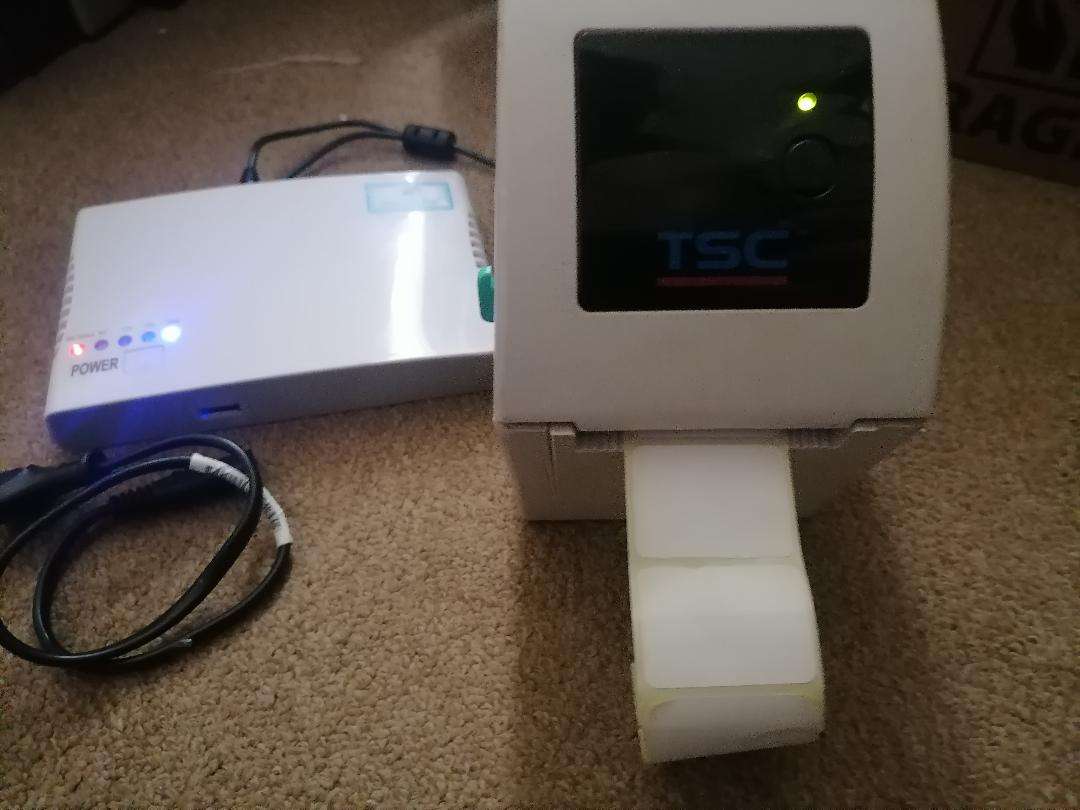 TSC BARCODE/LABEL PRINTER WITH MINI UPS POWER BANK*RETAILS FOR OVER R5000*