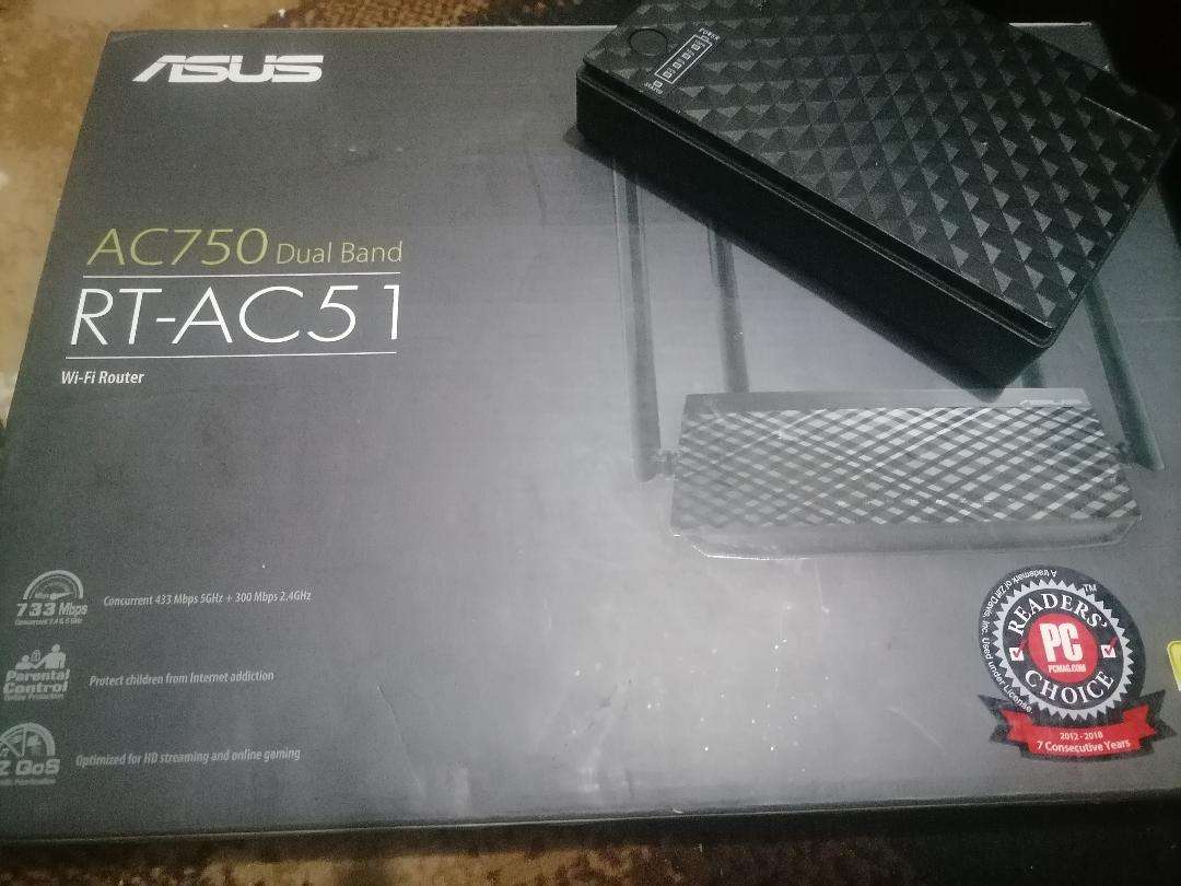 New ASUS RT-AC51 Dual Band WiFi Router + New Mini UPS - One Bid for Both