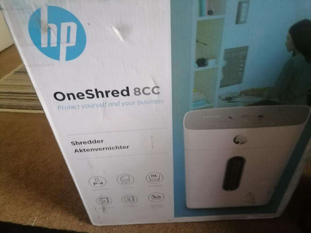 Lot of 2 x Defective Paper Shredders - HP and Fellowes - One Bid for Both