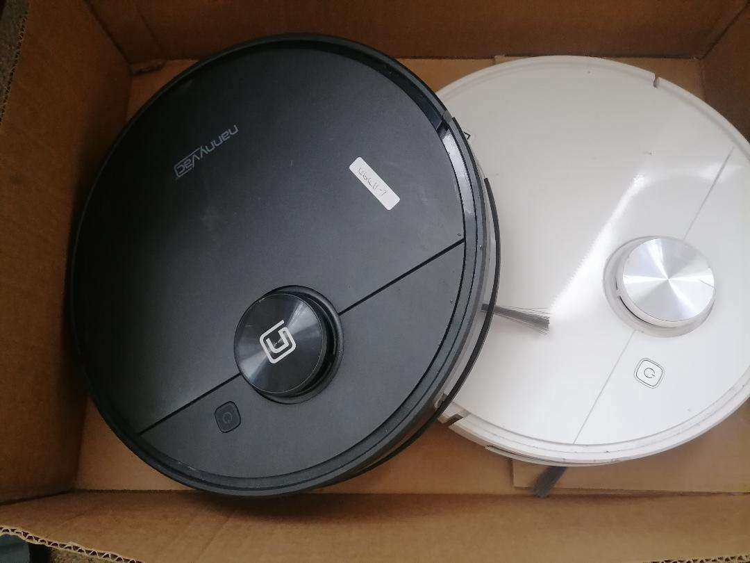 Lot of 2 x NannyVac J01 Lidar Navigation Smart Robot Vacuums