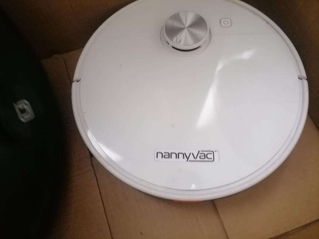 Lot of 2 x NannyVac J01 Lidar Navigation Smart Robot Vacuums