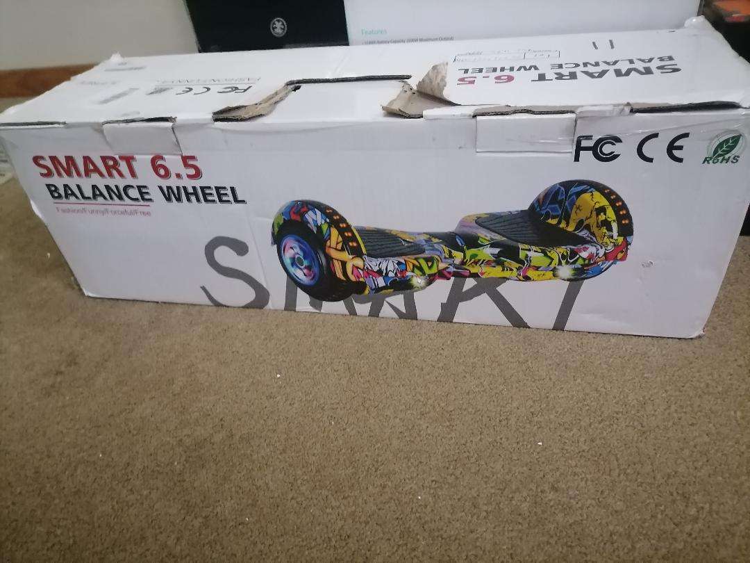 Smart 6.5 Inch Balance Board with LED Lights and BT Speaker, Charger Included