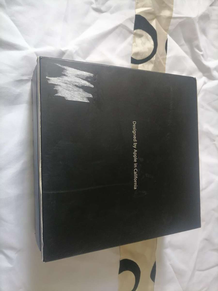 Apple A1218 TV Streaming Box with Remote and Cables in Box