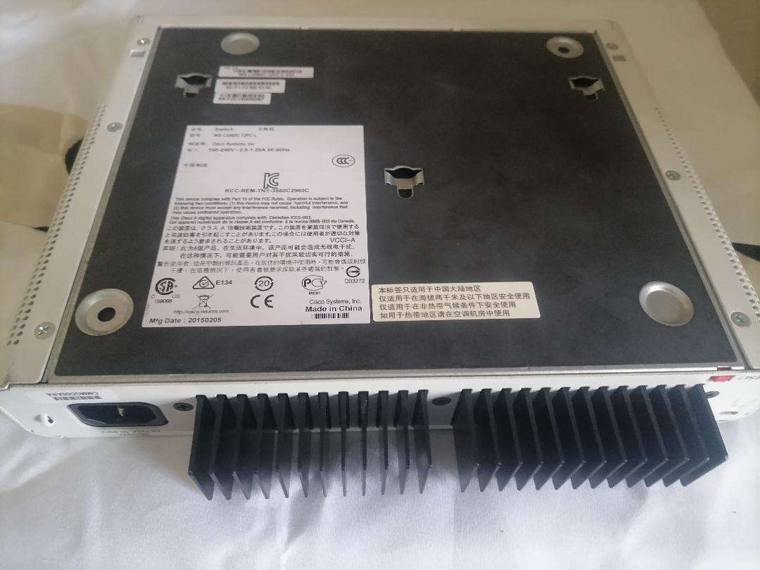 Cisco Catalyst PoE Network Switch. PN: WS-C2960C-12PC-L.