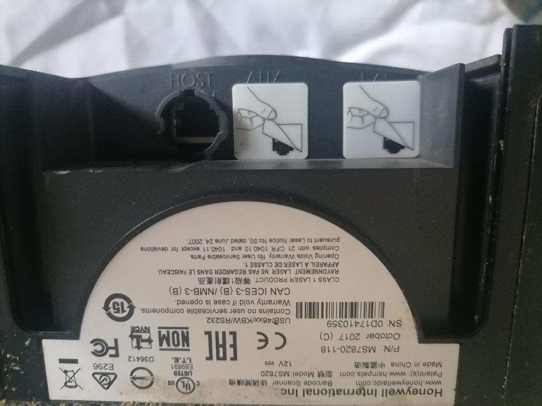 LOT OF 4 X HONEYWELL MS7820 SOLARIS SCANNERS