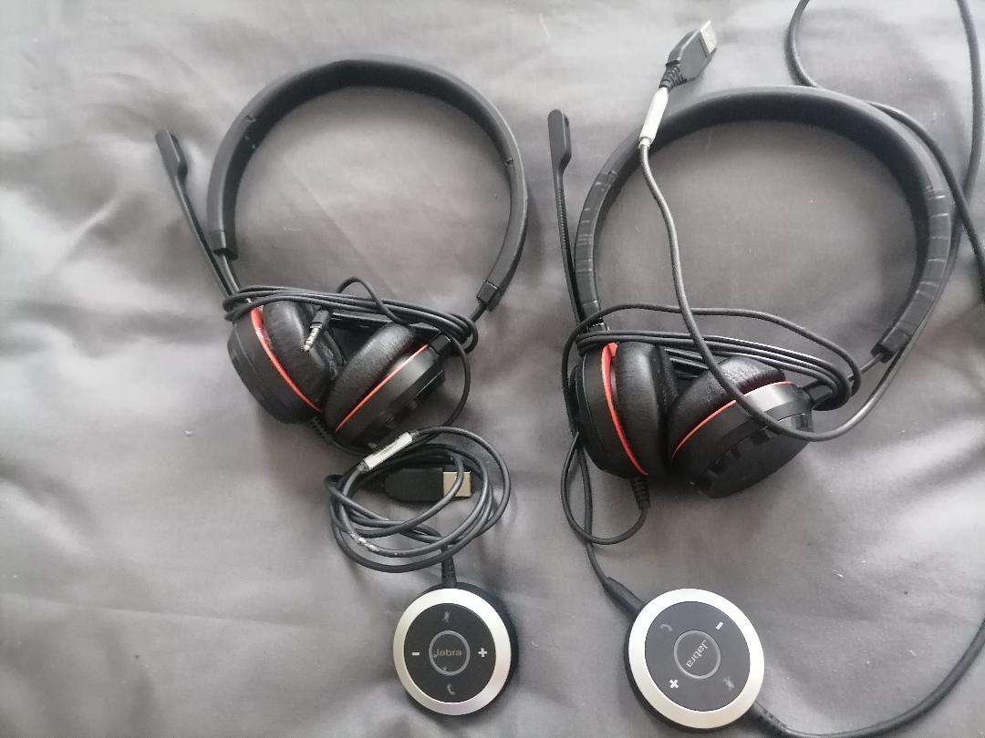 Buy one get one free*Jabra Evolve 40 Headset with Mic+controller*retails for R2000 each*