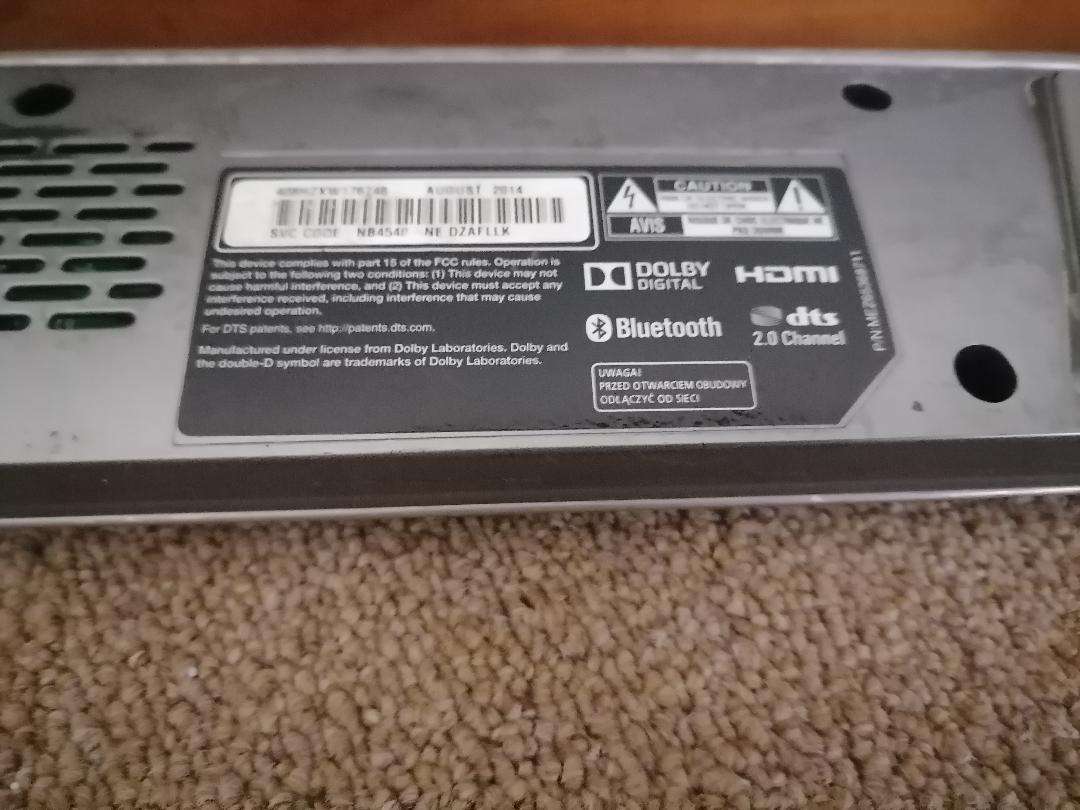 LG NB4540 LG NB4540 320W  Sound Bar*no power supply, not tested