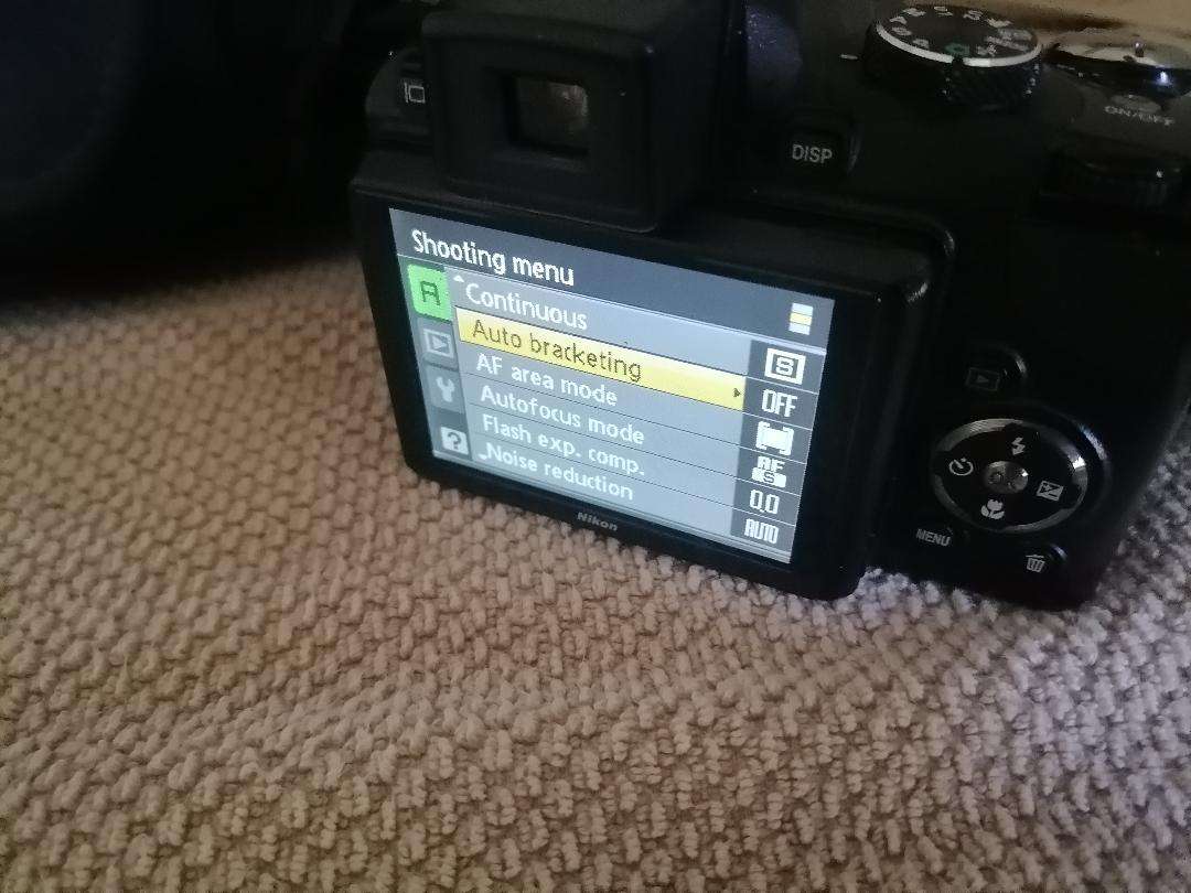 Nikon Coolpix P90 Camera with Tilt LCD Screen, Charger, 2 Batteries, in Bag