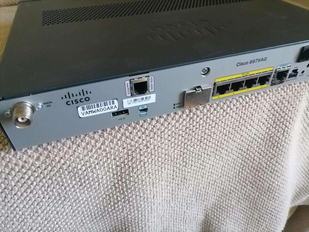Cisco 887VAG 3G Integrated Services Router