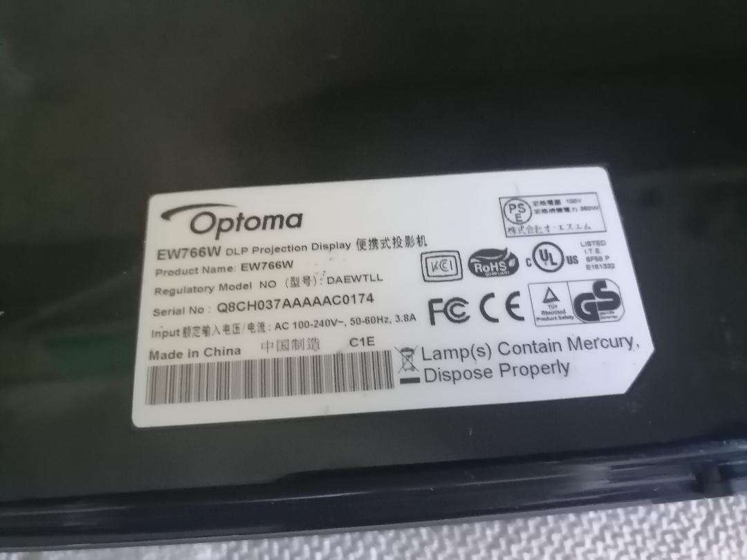 Optoma EW776W WXGA Conference Projector - Defective