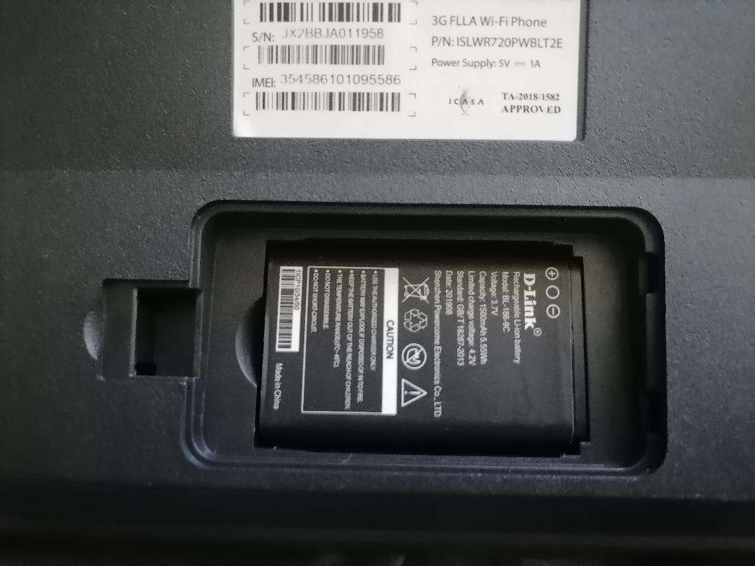 D-Link DWR-720/PW 4G FLLA Wi-Fi Phone