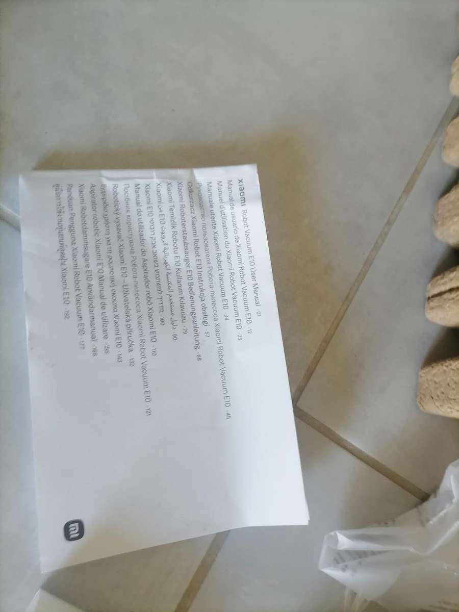 Defective Xiaomi E10 Smart Robot Vac/Mop, Charging Station in Box