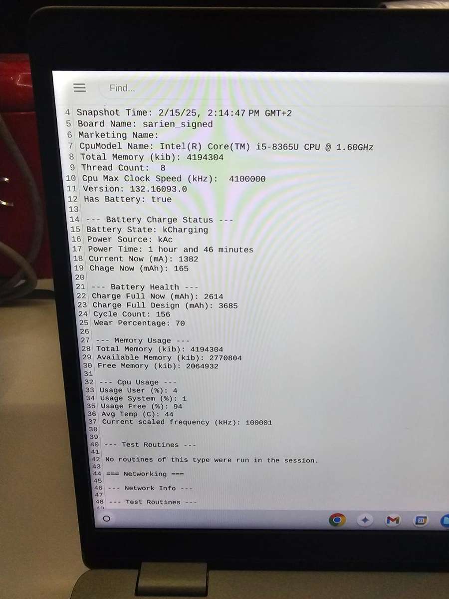 i5 TH GEN CHROMEBOOK. 4GB RAM, 128GB NVME SSD.