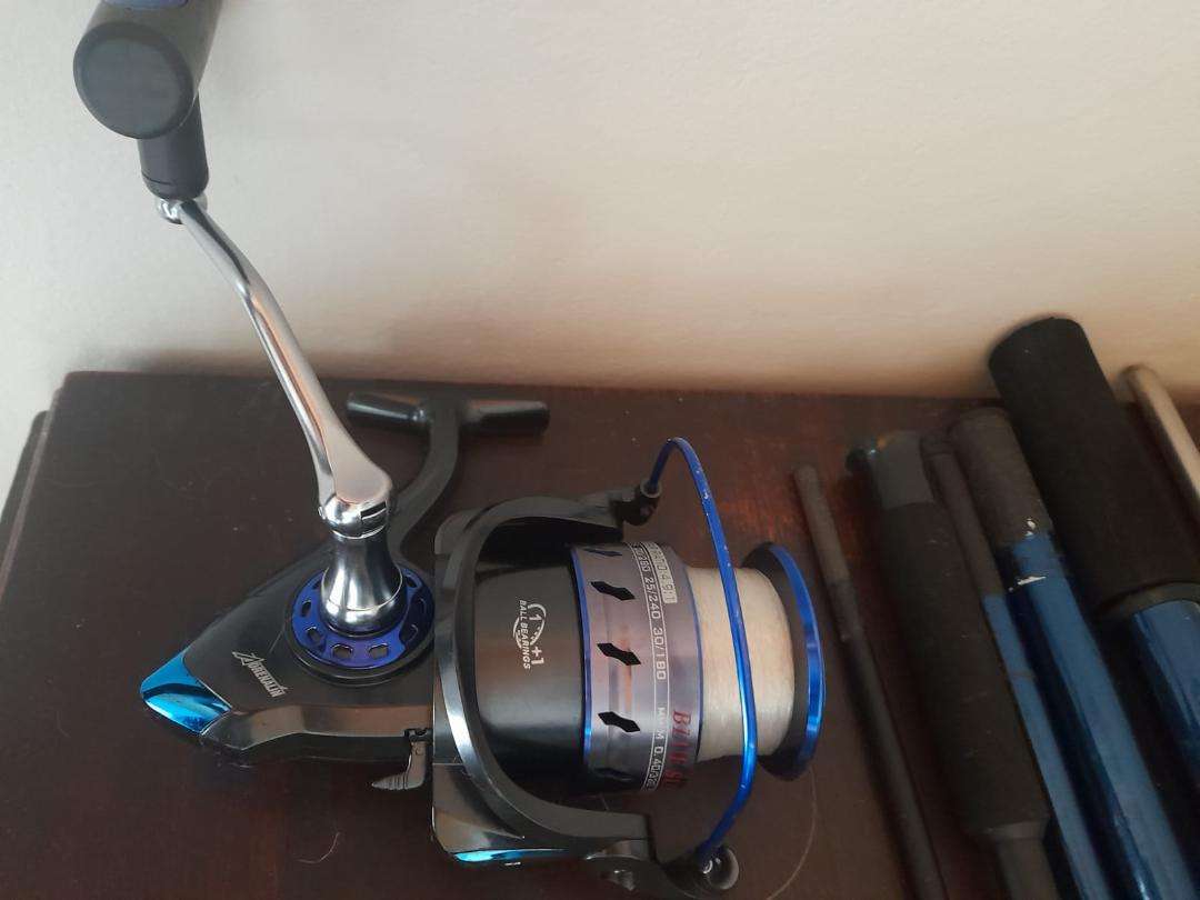 Lot of fishing equipment, Rods,Reels,Holders,tackle,etc*used once*