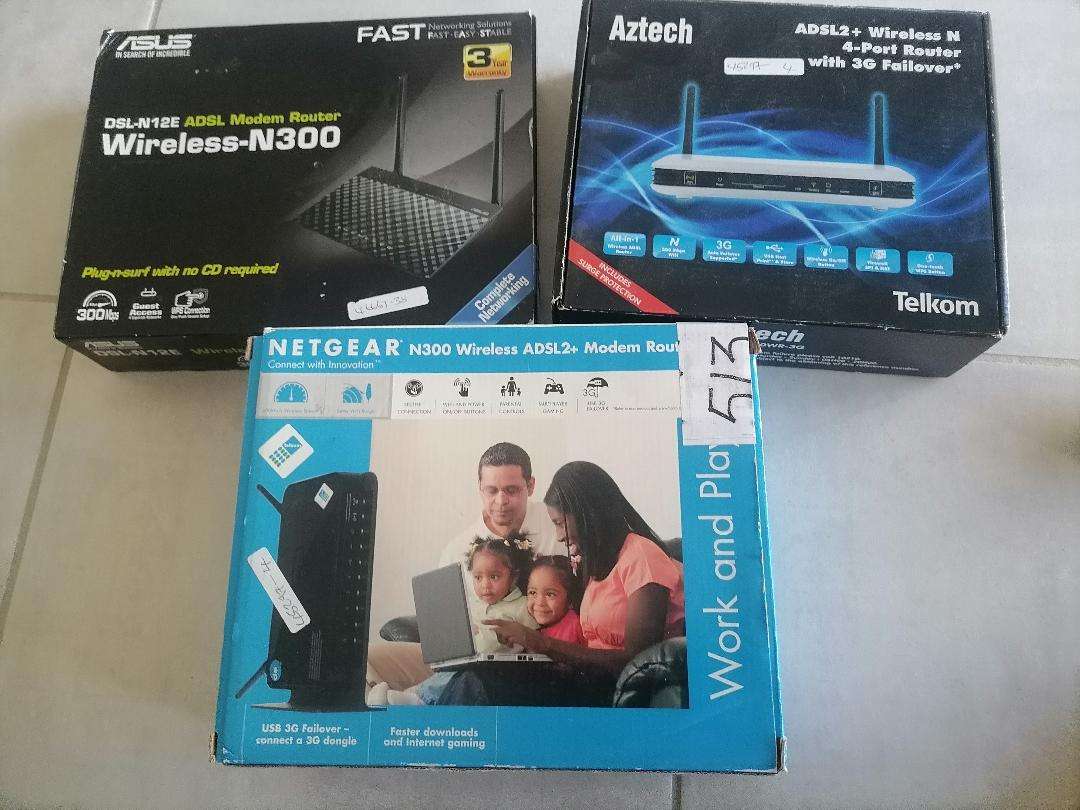 LOT OF 3 X 3G WIFI ROUTERS*ONE BID FOR THE LOT*