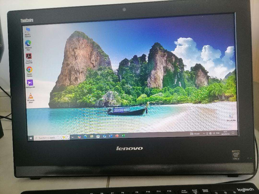 i5 AIO LENOVO 4TH GEN 8GB RAM ,500GB HDD,WIFI,M73Z ALL IN 1 PC,W 10/OFFICE(INCL NEW KEYBOARD+MOUSE)