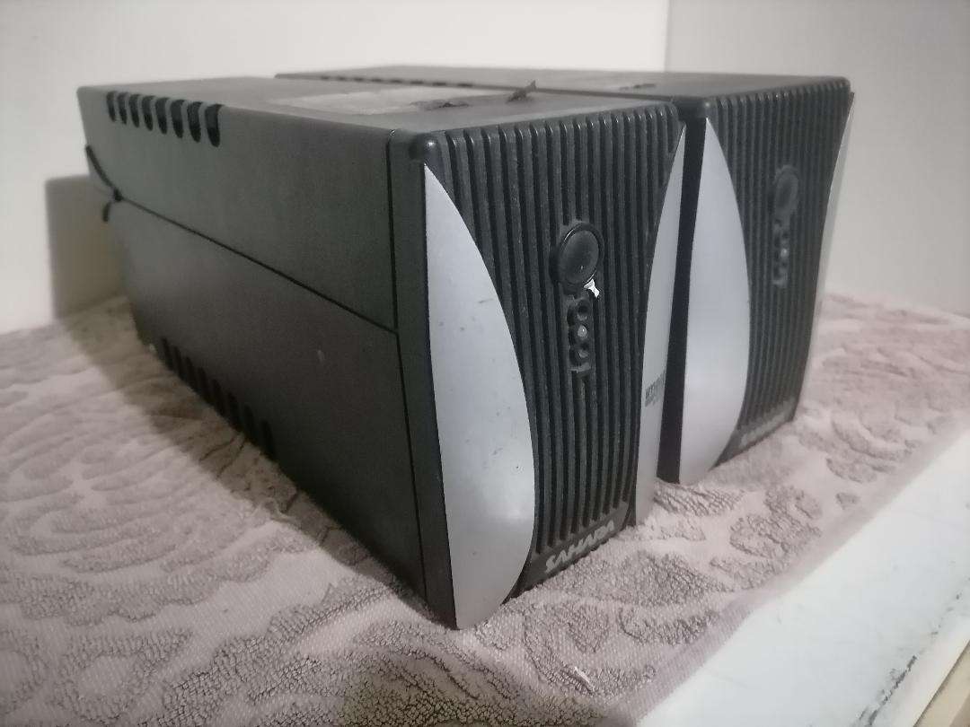 2X SAHARA 600VA UPS*COMES FROM COMPANY LIQUIDATION*BATTERIES NEED REPLACE