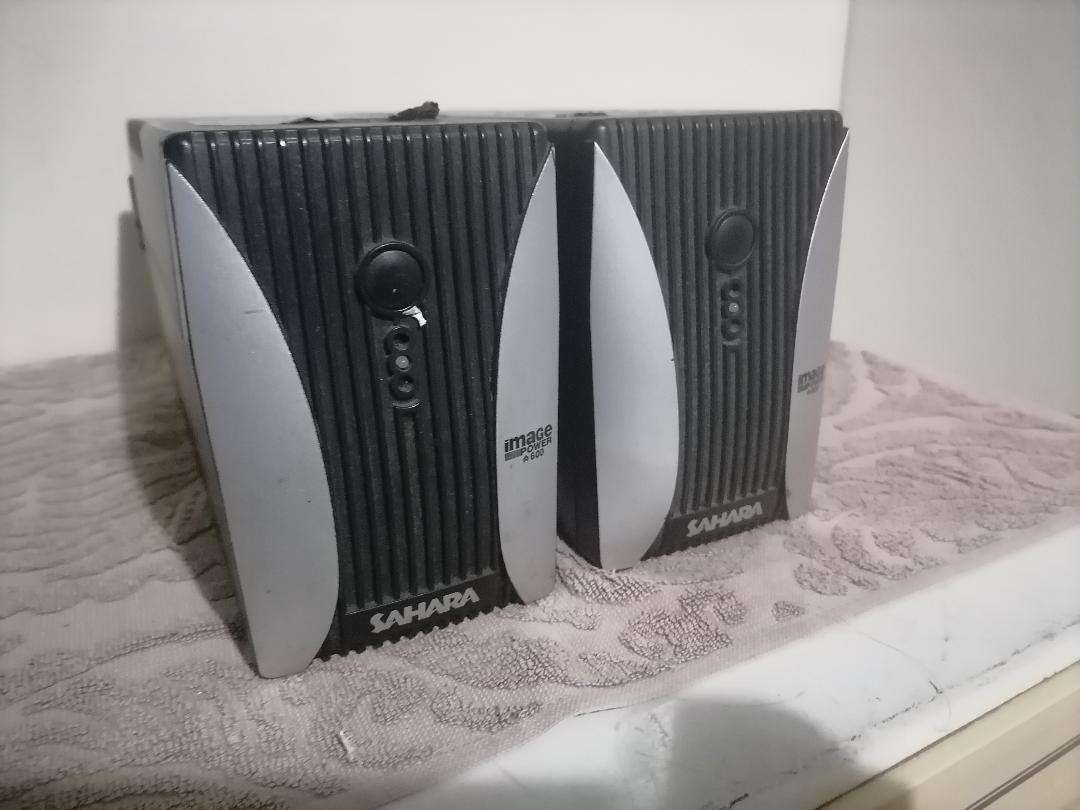 2X SAHARA 600VA UPS*COMES FROM COMPANY LIQUIDATION*BATTERIES NEED REPLACE