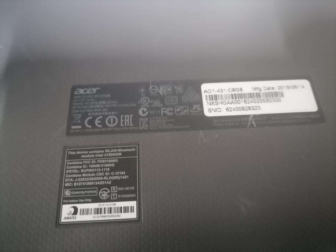 *LAPTOP CLEARANCE**ACER ASPIRE ONE CLOUDBOOK*NO CHARGER NOT TESTED*