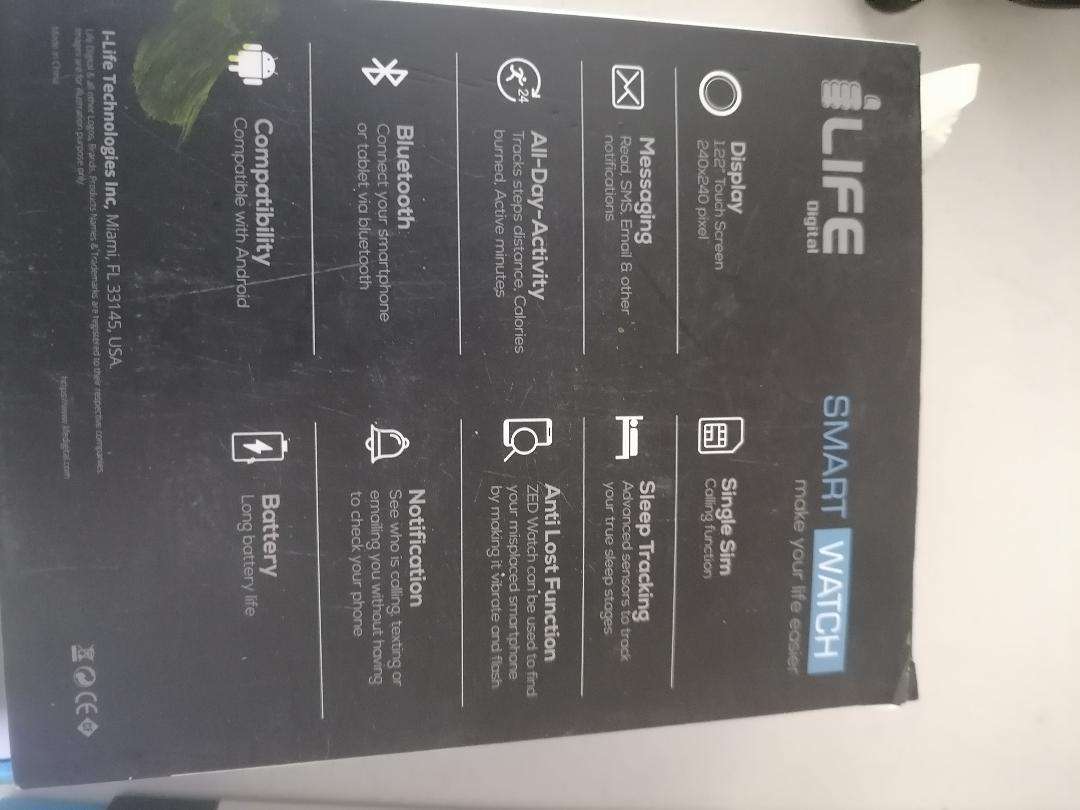 LOT OF 2 X ILIFE ZED SMART SIM WATCHES IN BOX*ONE BID FOR BOTH