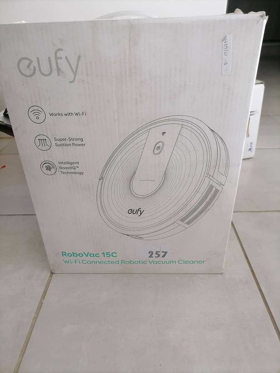 eufy Clean RoboVac 15C MAX WiFi Robot Vacuum Cleaner in box wih attachment in box