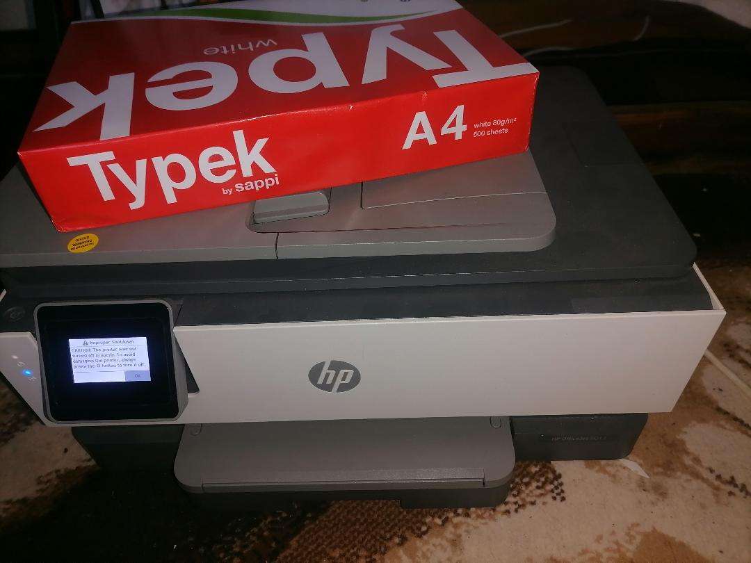 HP OfficeJet Pro 8013 All in One Printer with cartridges and 500 sheets paper