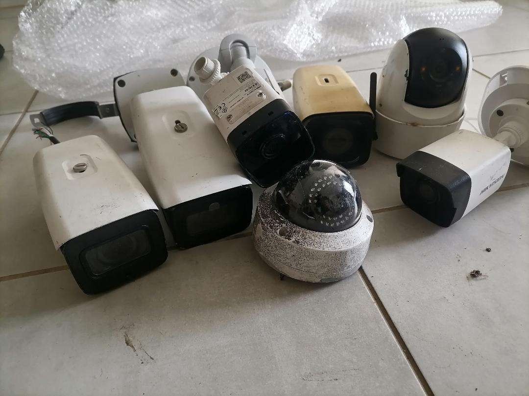 Lot of CCTV cameras