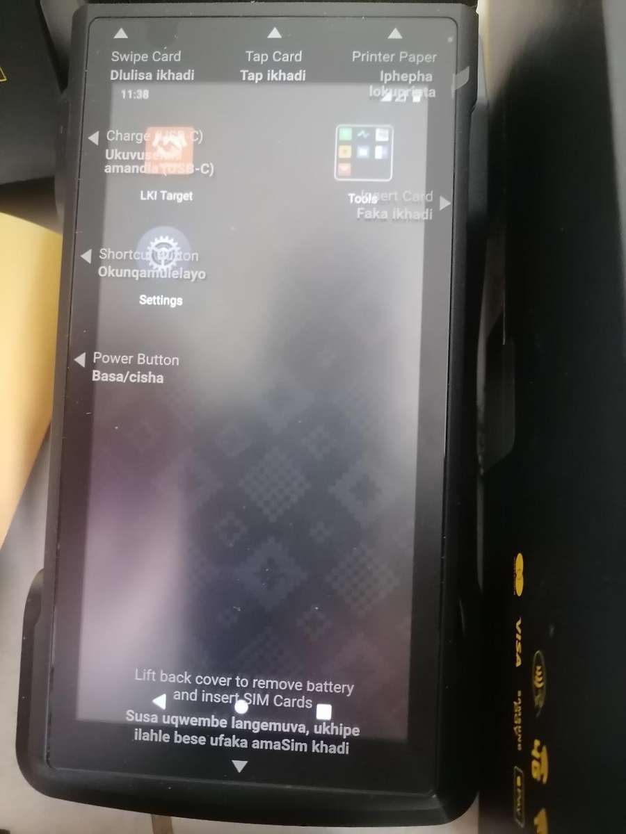 New iKhokha Flyer Card Machine with Charging Station & Accessories