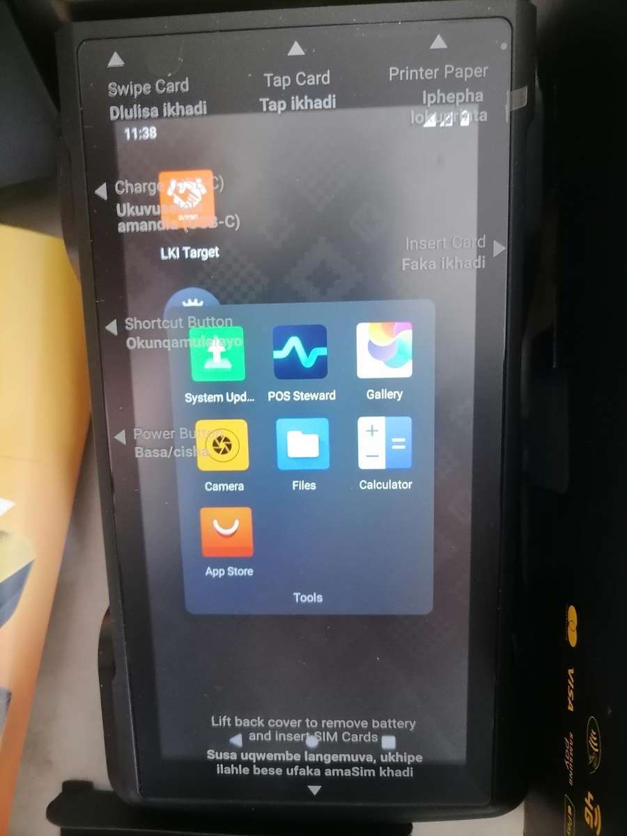 New iKhokha Flyer Card Machine with Charging Station & Accessories