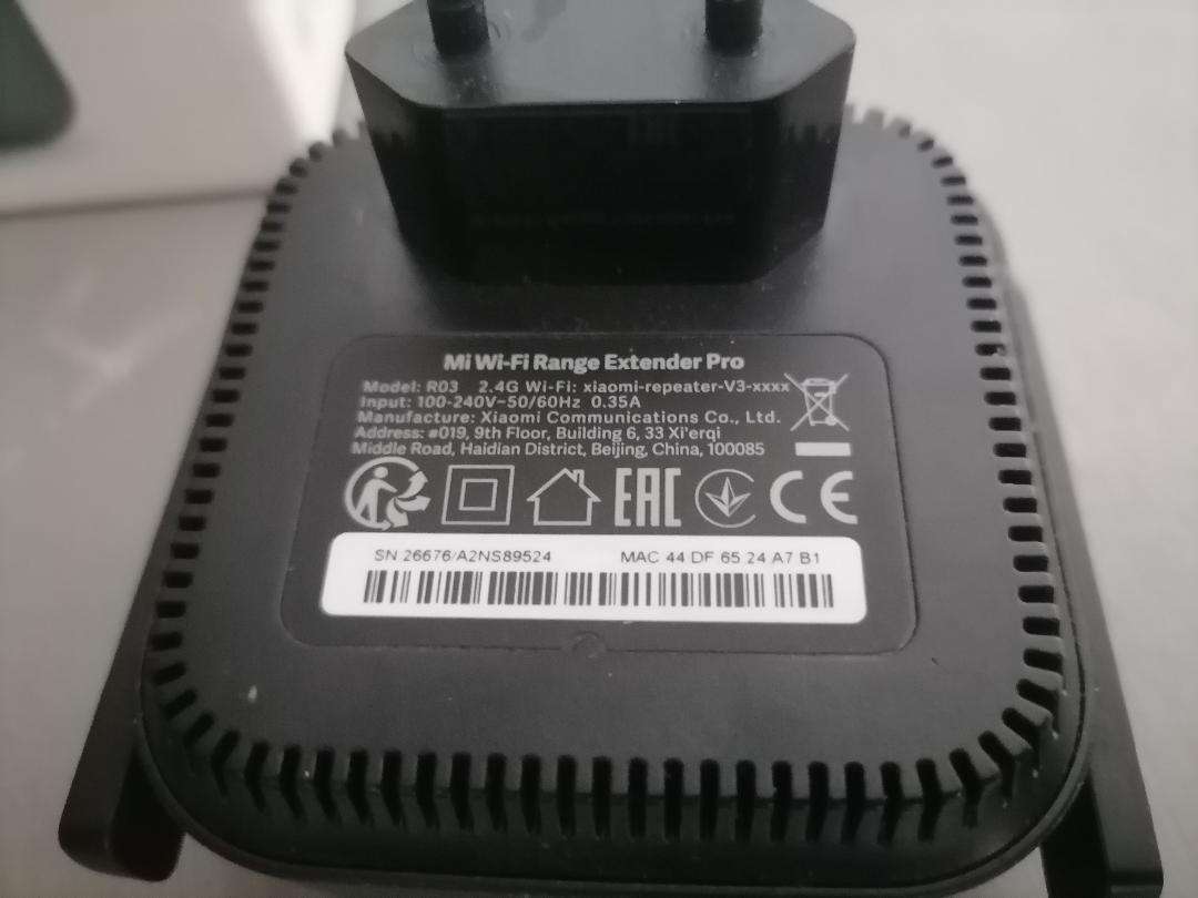 LOT OF 2 X Xiaomi Mi R03 WiFi Range Extenders - Black