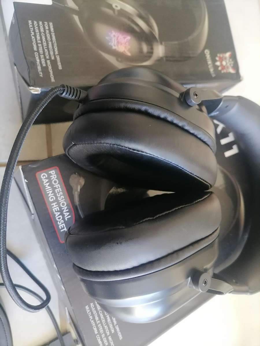 2 X ONIKUMA X11 Wired Headset Stereo Gaming Headphone RGB Luminous 3.5mm