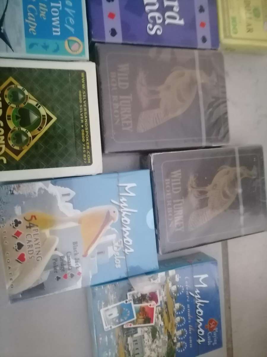 LOT OF 15 X CASINO PLAYING CARDS, MOST NEW SEALED