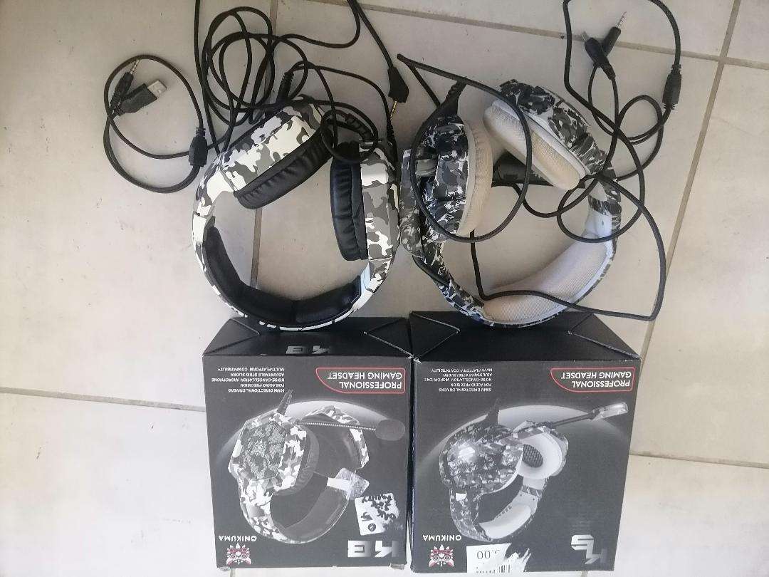 2 X ONIKUMA Wired Headset Stereo Gaming Headphone*