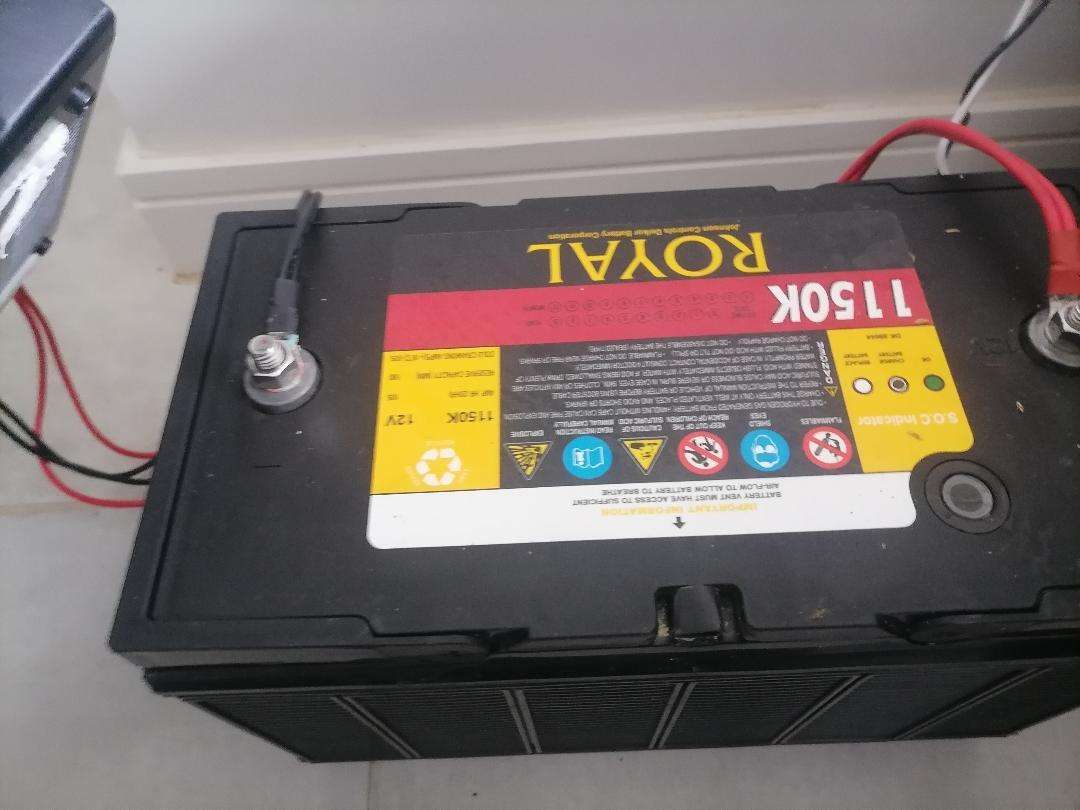 certo ep1100 inverter with Royal 1150k 12v battery