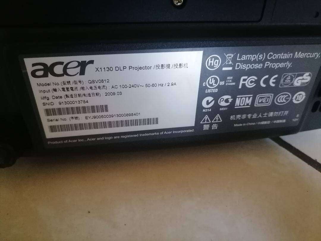 ACER X1130 DLP PROJECTOR