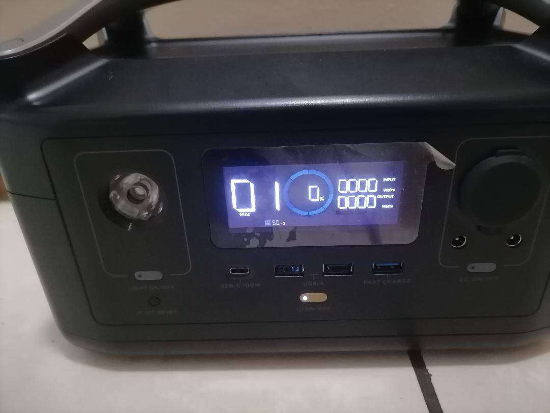 EcoFlow RIVER 288Wh Portable Power Station (warning flashing)