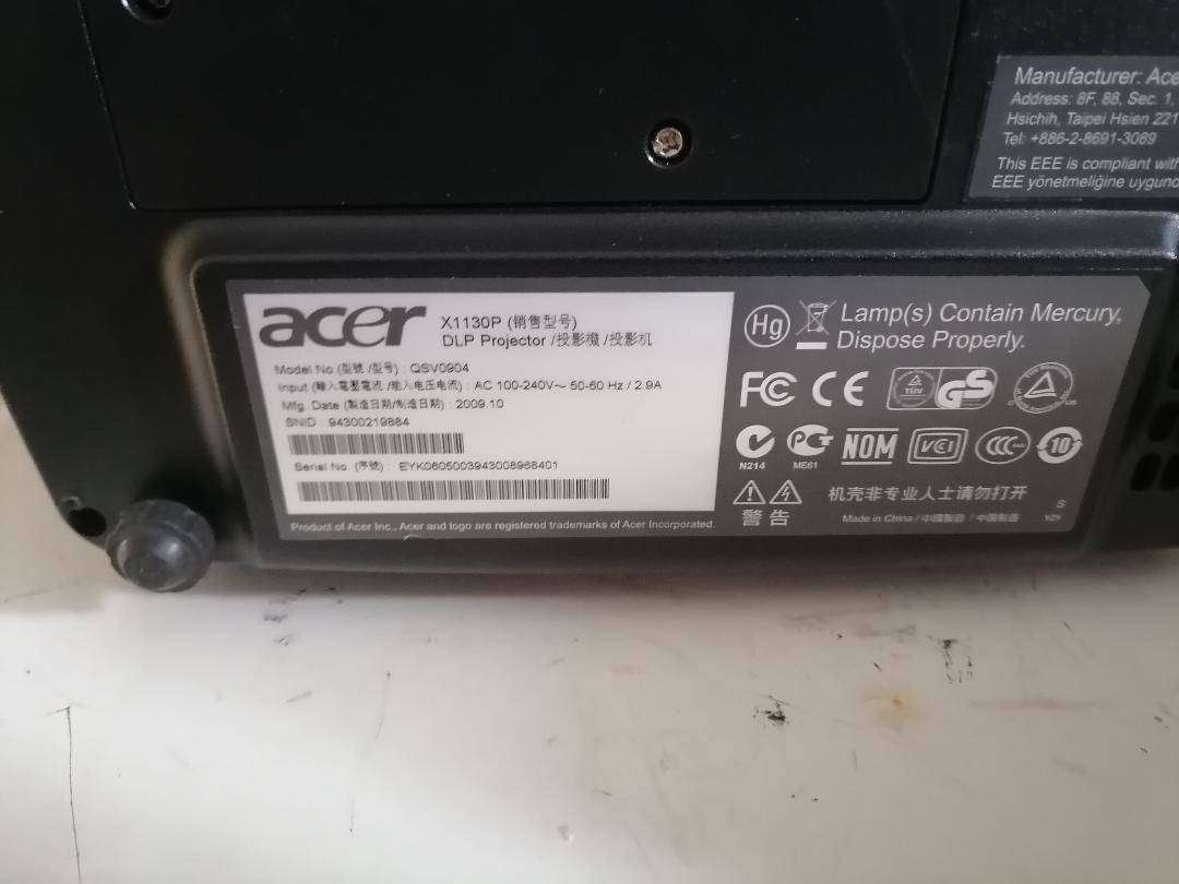 ACER X1130P DLP PROJECTOR