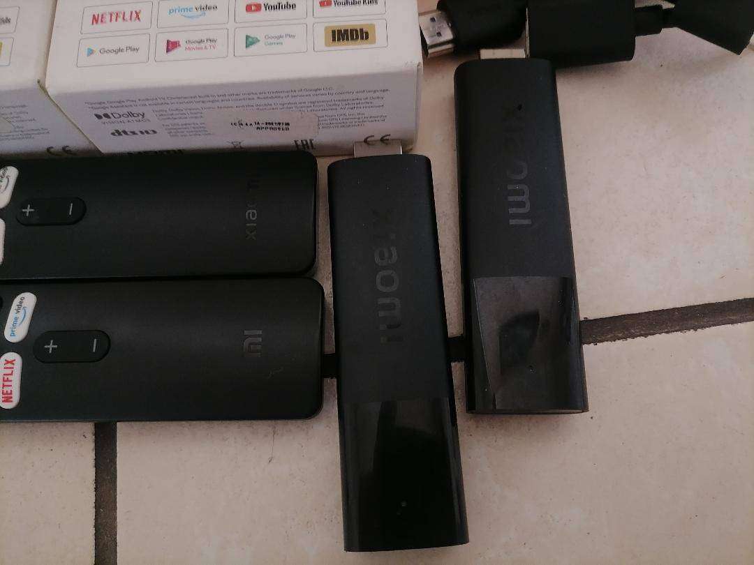 Lot of 2 x Defective Xiaomi 4K TV Sticks with Boxes and Remotes