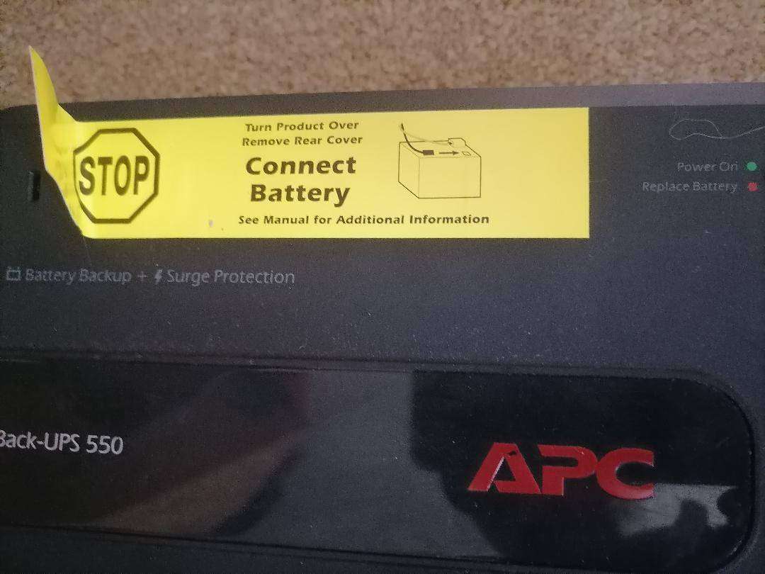 APC Backup UPS 650VA 230V with 7Ah Battery (UK Plugs)