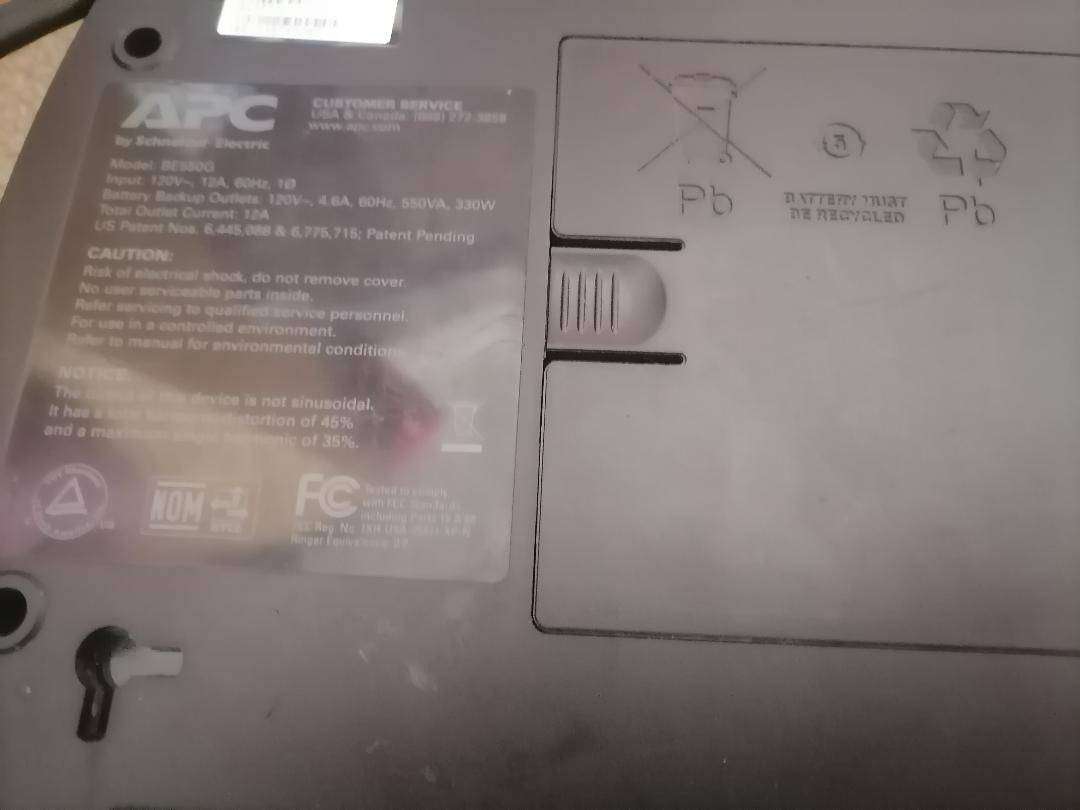 APC Backup UPS 650VA 230V with 7Ah Battery (UK Plugs)