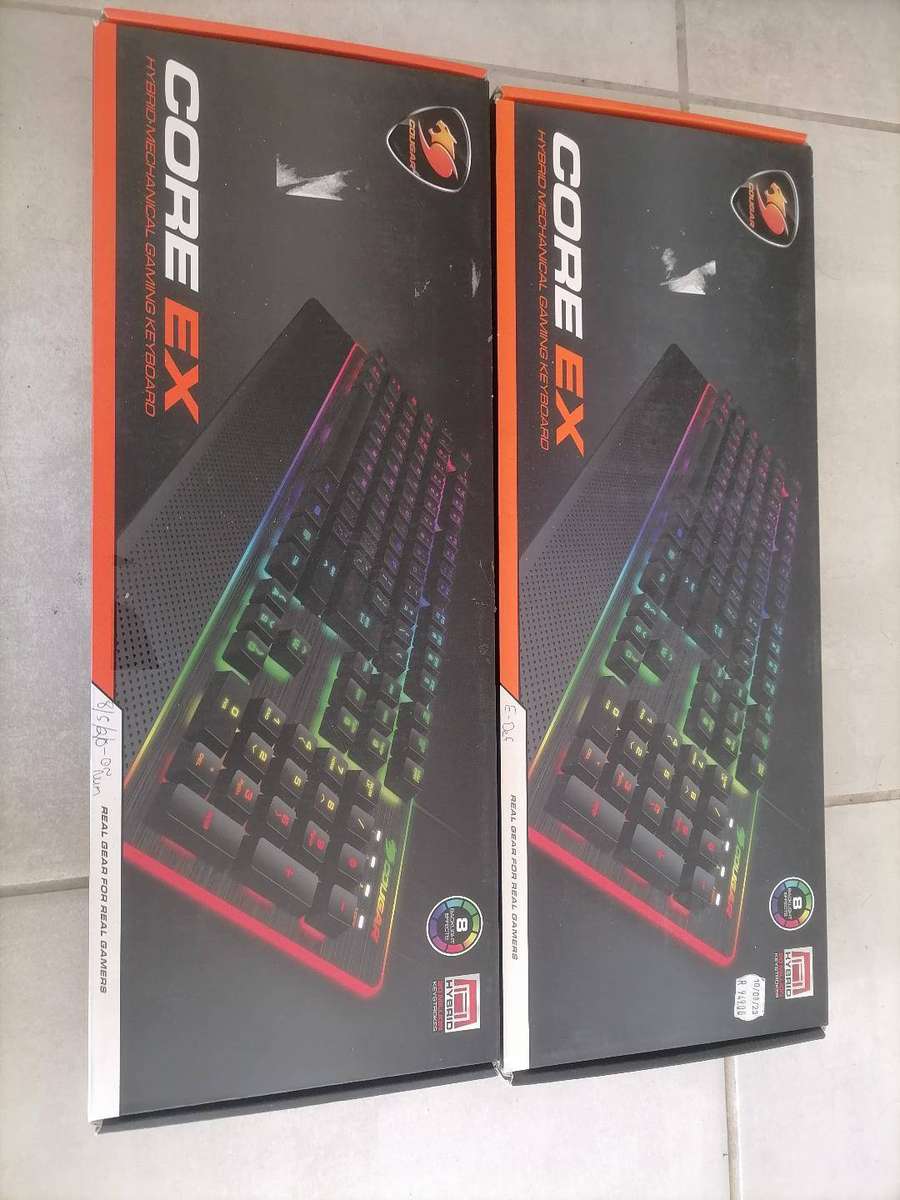 2 X COUGAR CORE EX HYBRID MECHANICAL GAMING KEYBOARDS