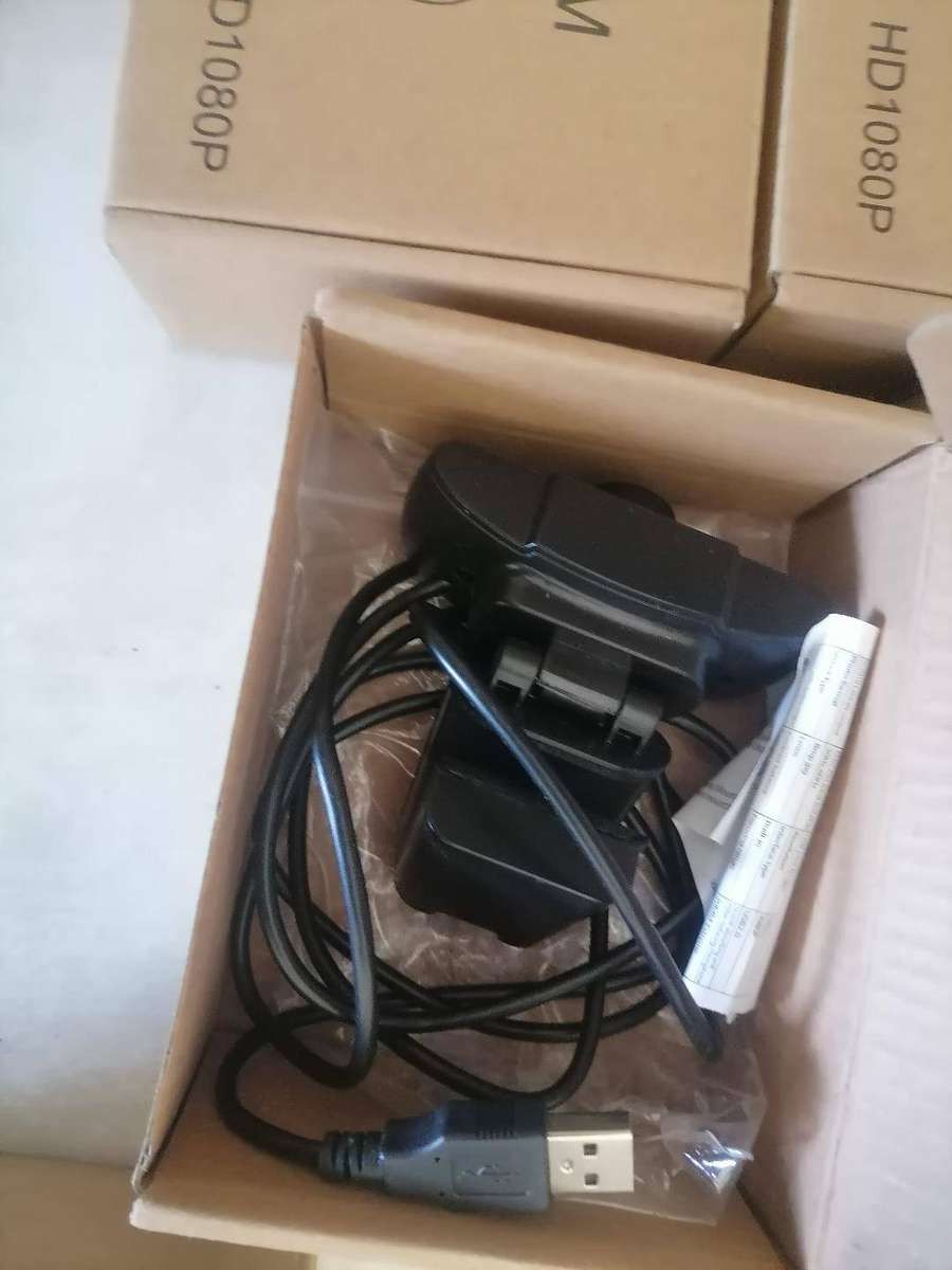 Lot of 9 x untested Ntech HD Webcam (USB)(1080p)