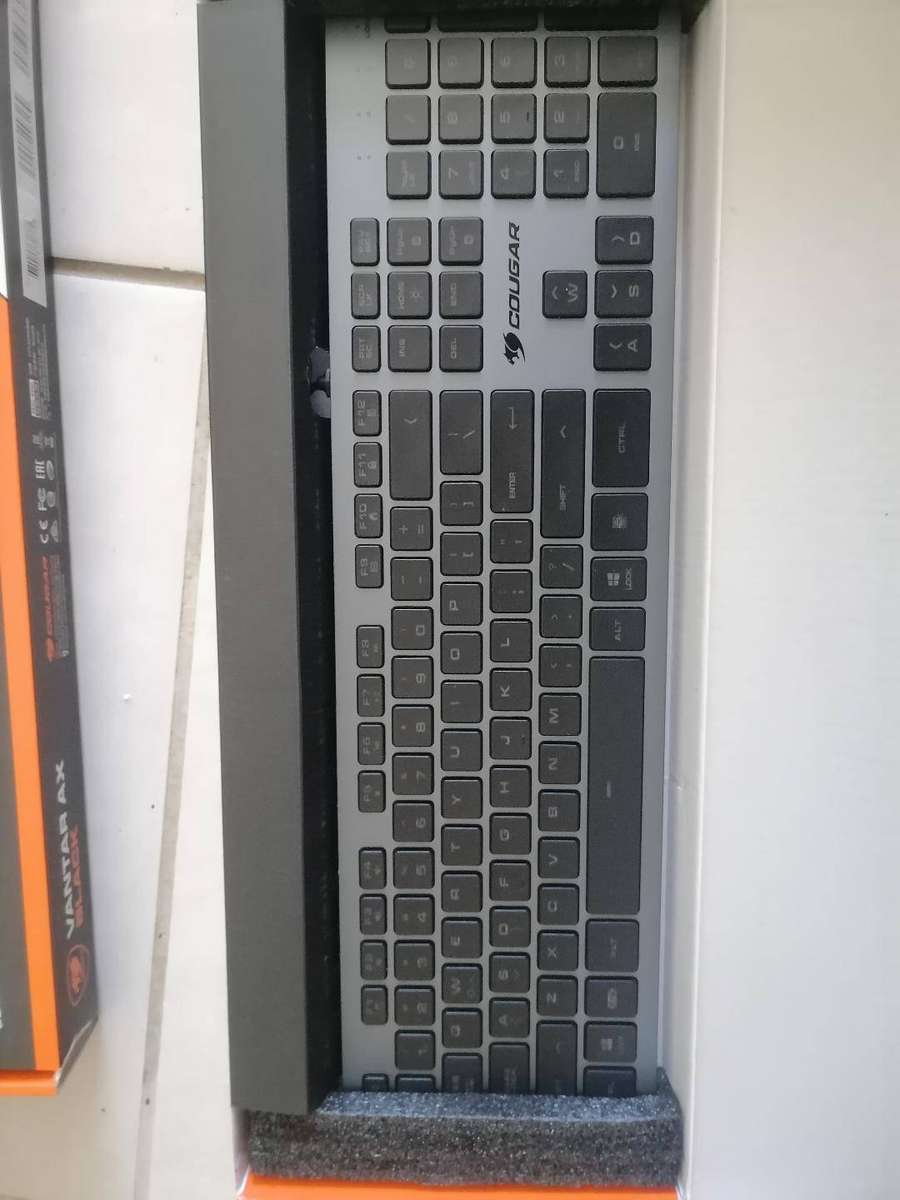 LOT OF 2x VANTAR AX BLACK Aluminum RGB Scissor-Switch Keyboard