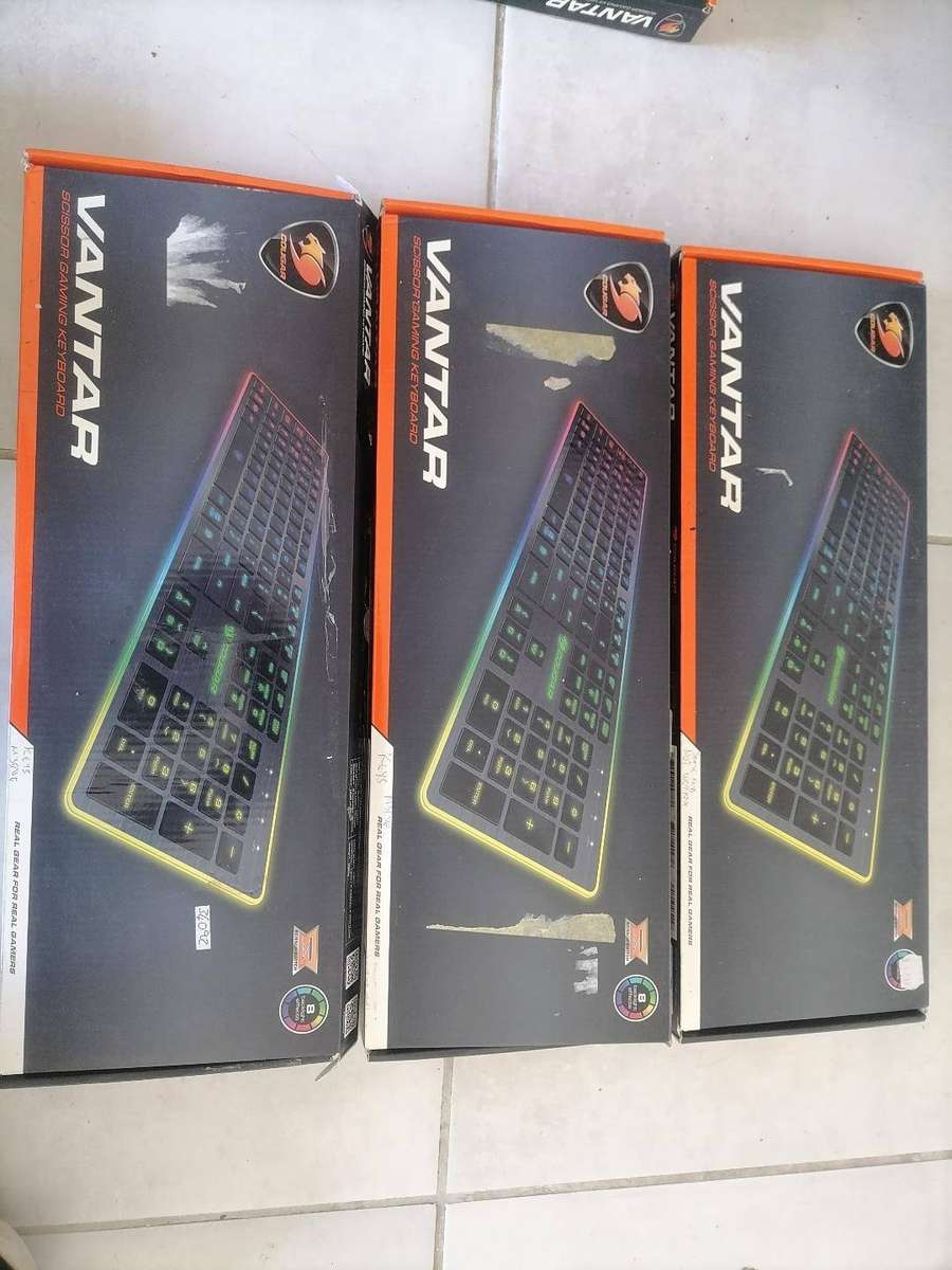LOT OF 3 x Cougar VANTAR Gaming KeyboardS-Red Switch