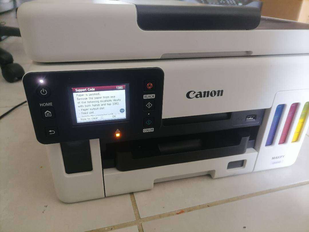 Canon Maxify GX6040 All-In-One Wireless Colour Ink Tank Printer(paper jam error)R15 000 retail